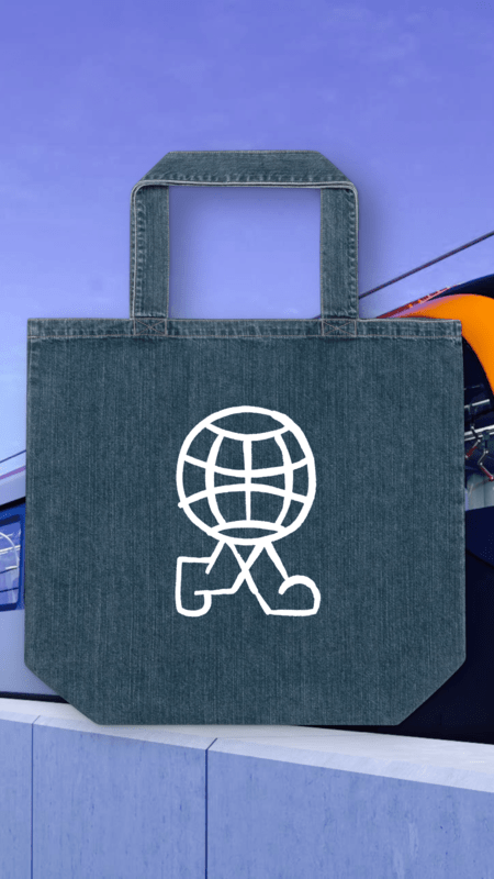 Busy Globetrotter® Denim Tote Bag